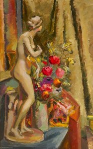 Statue And Flowers — Keith Baynes