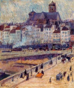 The Louis-philippe Bridge And The Saint Gervais Church — Raoul Dufy