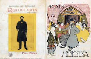 Advertisement For Tavern ''four Cats'' — Pablo Picasso