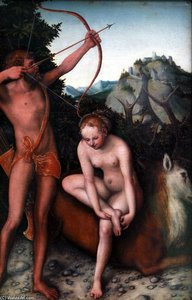 Apollo And Diana — Lucas Cranach The Elder, Northern Renaissance
