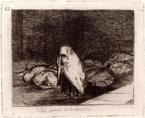 Las Camas De La Muerte — Francisco José De Goya Y Lucientes, Romanticism