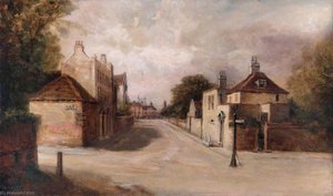 Croydon Pound, Surrey (the Corner Of George Street And Wellesley Road, Taken From A Sketch Made In 1843) — Walter William Acock