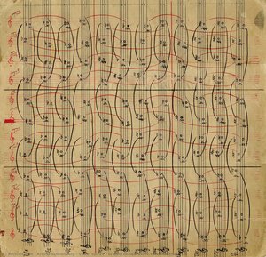 Suite, op. 29 - Bi-directional twelve-tone row chart