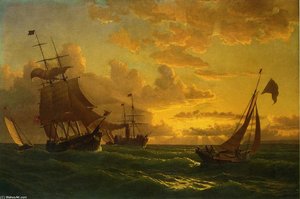 Shipping In Rough Waters — William Bradford