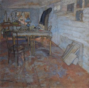 The Artist's Studio In The Crimea — Boris Dmitrievich Grigoriev