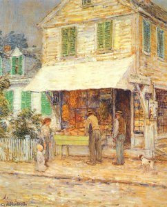Provincetown Grocery Store — Frederick Childe Hassam