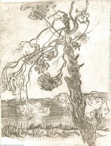 A Weather-beaten Pine Tree — Vincent Willem Van Gogh, Post-impressionism