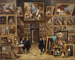 Archduke Leopold Wilhelm In His Gallery — David Teniers The Younger, Baroque Genre Painting