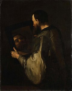 Philosopher With Mirror, Jusepe De Ribera (copy After), 1600 - 1652 — Jusepe De Ribera