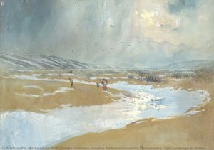 Spiš Landscape In Winter — Baron László Mednyánszky, Ladislaus Josephus Balthasar Eustachius Mednyánszky