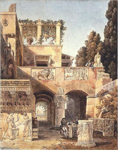 View Of A Roman House — Charles Percier, Neoclassicism