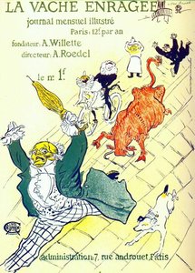 The Mad Cow — Henri De Toulouse-lautrec, Post-impressionism