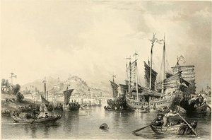 City Of Ningpo From The River — Thomas Allom
