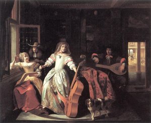 A Musical Conversation — Pieter De Hooch