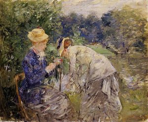 In The Bois De Boulogne — Berthe Morisot