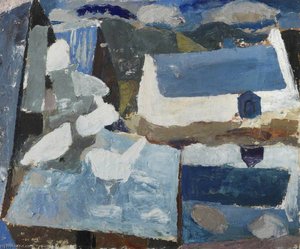 Pigeons On A Doocot — Sir William George Gillies