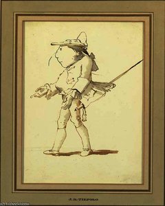 Caricature Of A Courtier — Giambattista Tiepolo