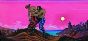 Mstislav's Duel With Rededia — Nicholas Roerich