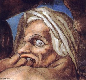 Right - Last Judgment (detail)94 — Michelangelo Buonarroti, High Renaissance