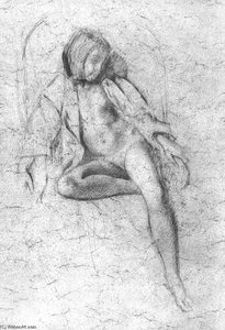 Study For The Painting ''nude Resting'' — Balthus