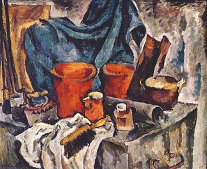 Chest And Pottery — Pyotr Konchalovsky