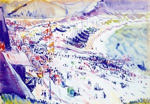 Coastal Scene Or Étretat — Charles Demuth