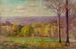Salt Creek Valley In Spring (blue Hills) — Theodore Clement Steele