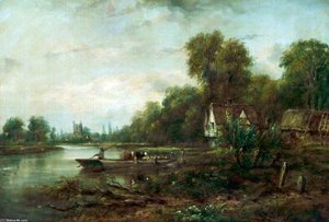 A Thames Ferry — Frederick Waters (william) Watts