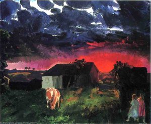 Red Sun — George Wesley Bellows, Expressionism