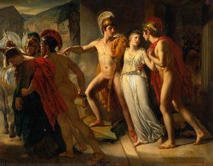 Helen Delivered By Castor And Pollux — Jean Bruno Gassies
