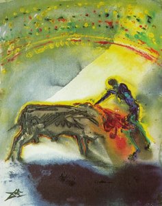 Tauromachia I - The Torero, The Kill (third And Final Round Of The Bullfight), 1968 — Salvador Dalí