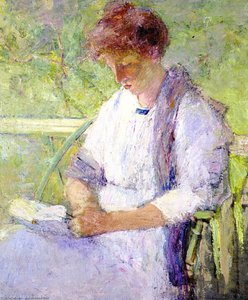 Portrait Of Dorothy (mrs. Mahonri Young) — Julian Alden Weir