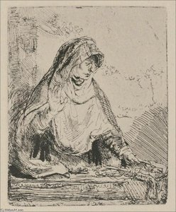 The Virgin Mourning The Death Of Jesus — Rembrandt Van Rijn, Baroque Period