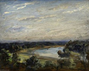 The Thames From Richmond Hill — Philip Wilson Steer, Impressionistic Landscape