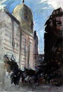 A Mosque In Cairo — Hercules Brabazon Brabazon