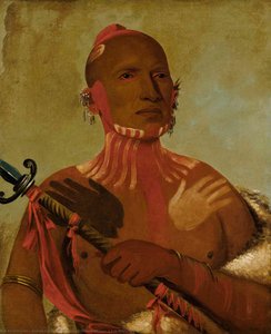 Wée Sheet, Sturgeon's Head, A Fox Warrior — George Catlin