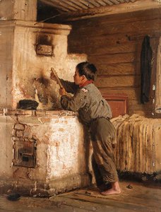 A Boy Playing The Balalaika — Ilya Yefimovich Repin