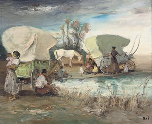 The Gypsies Encampment, (1950) — Marcel Dyf