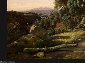 A View Near Volterra (detail - ) — Jean-baptiste-camille Corot