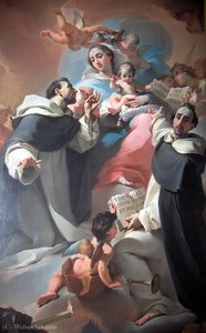 Madonna With Child, Saint Dominic And Vincenzo Ferreri — Ubaldo Gandolfi