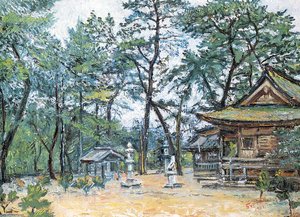 Gate Of Temple In Japan — David Davidovich Burliuk