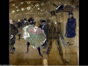 La Danse Au Moulin Rouge - - — Henri De Toulouse-lautrec