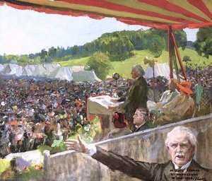 Lloyd George Addressing A Liberal Rally At Waddesdon, 14 July 1928 — Sir John Lavery