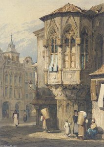 A Continental Street Scene — Samuel Prout