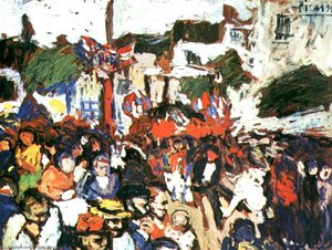 El Catorce De Julio, Montmartre — Pablo Picasso