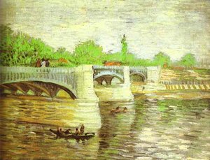 The Seine With The Pont De La Grande Jatte — Vincent Willem Van Gogh, Impressionist Landscape