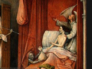 Death And The Miser (detail) — Hieronymus Bosch