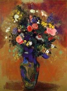 Large Bouquet Of Wild Flowers — Odilon Redon