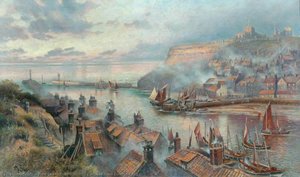 Whitby Harbour from Burtree Crag
