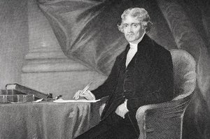 Portrait Of Thomas Jefferson - — Alonzo Chappel, Neoclassicism